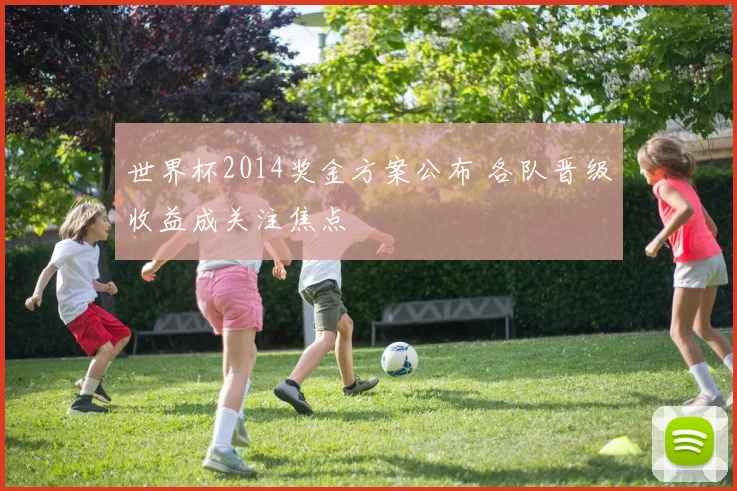 世界杯2014奖金方案公布 各队晋级收益成关注焦点